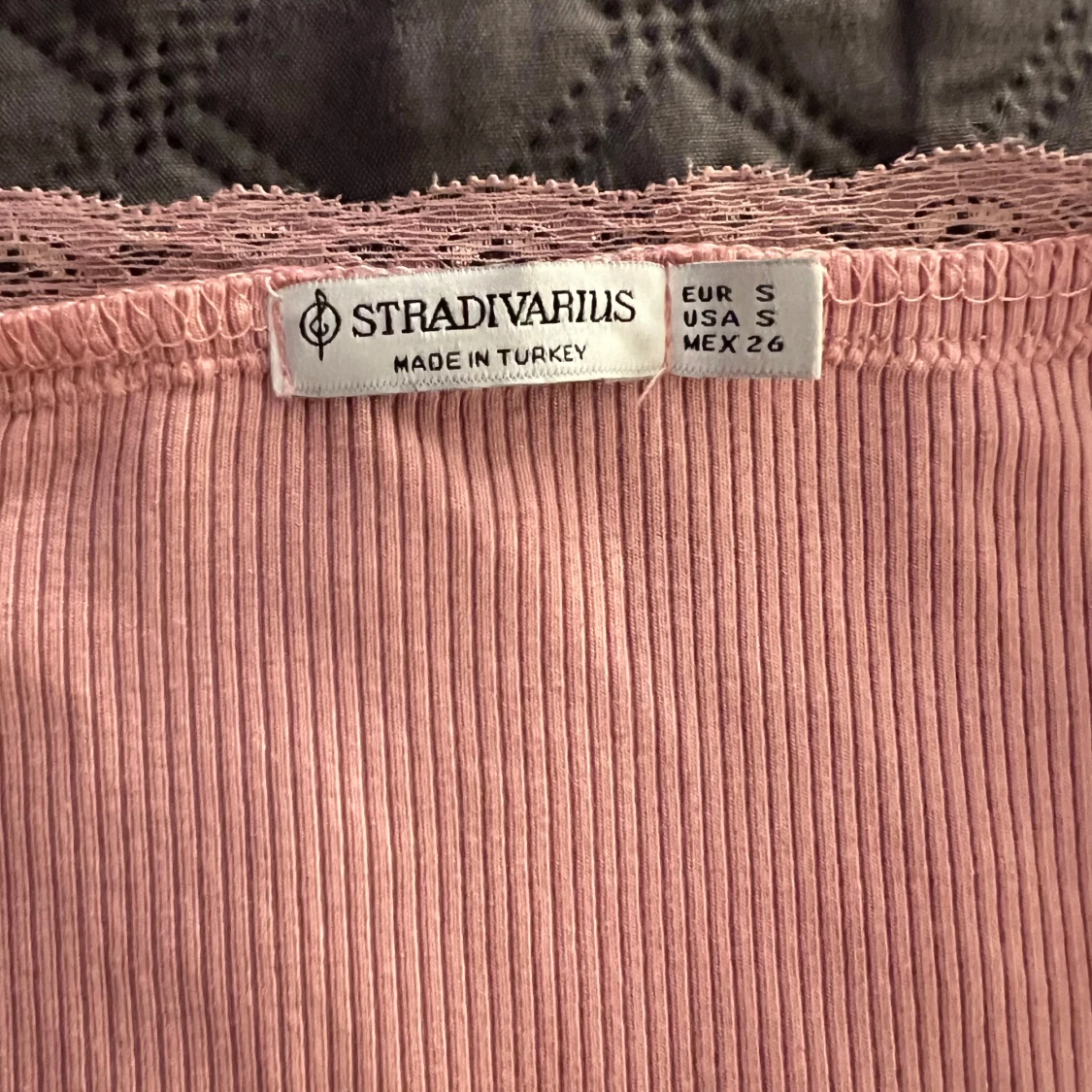 Rosa ribbad långärmad topp Stradivarius - 2