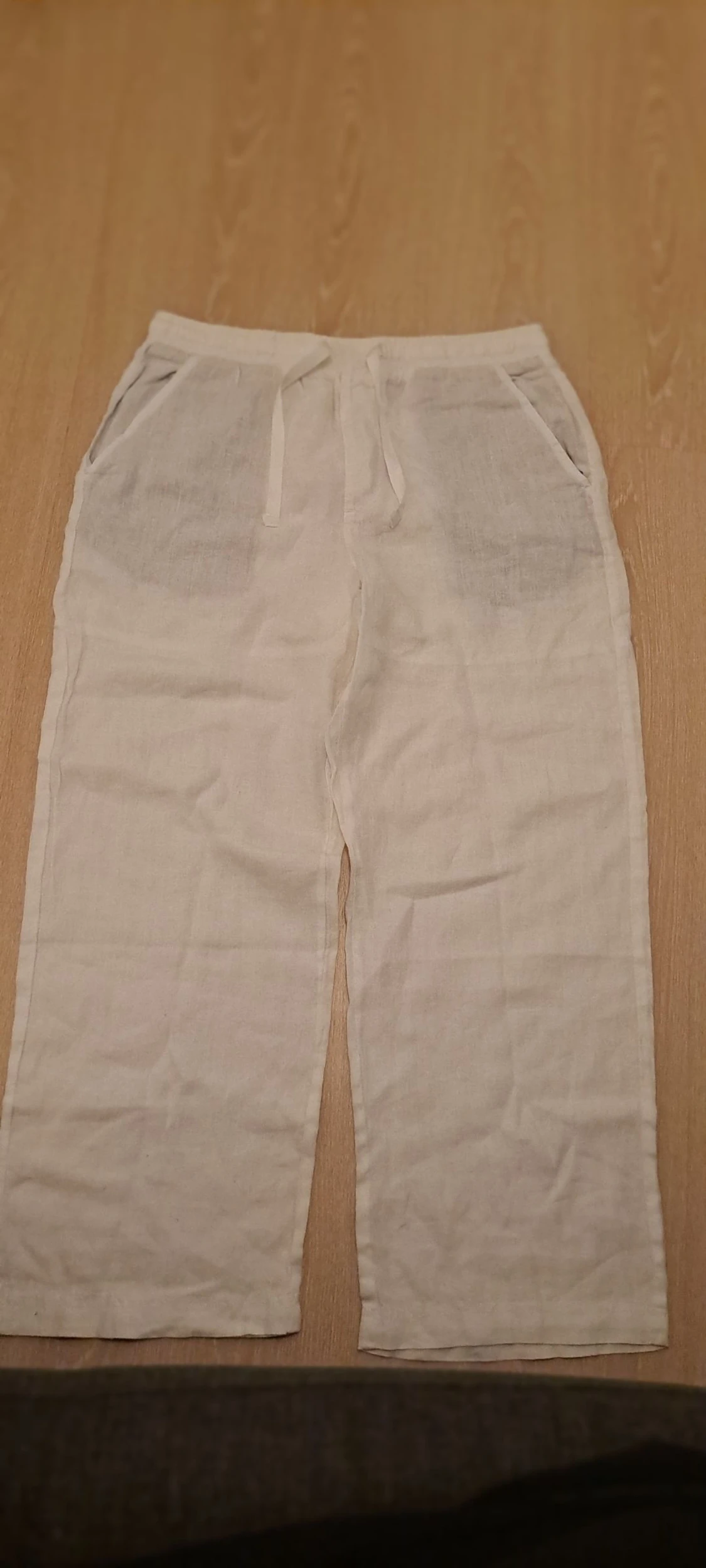 Vita linnebyxor från Pull&Bear L - 2