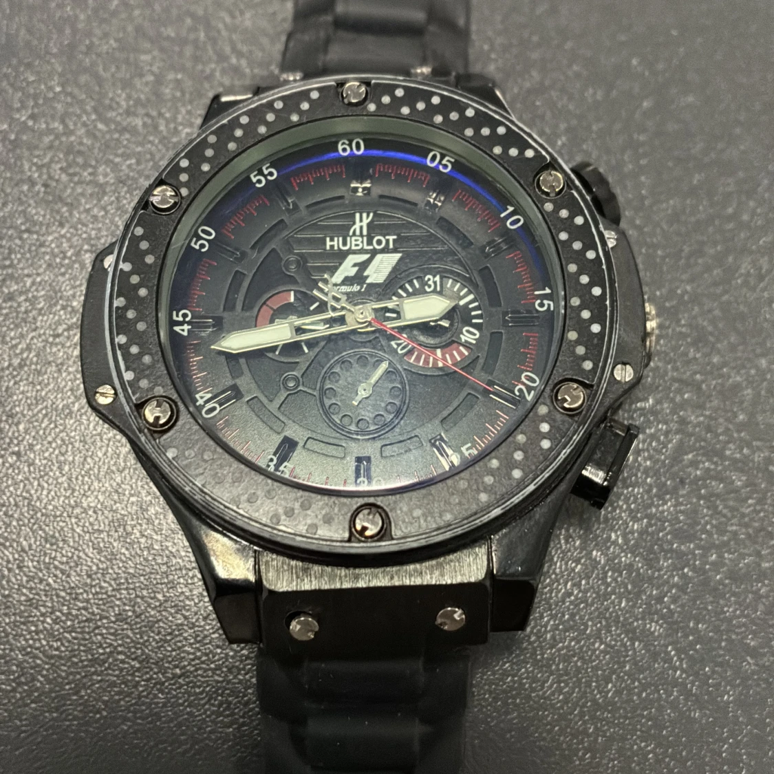 Svart Hublott F1 Edition klocka - 4