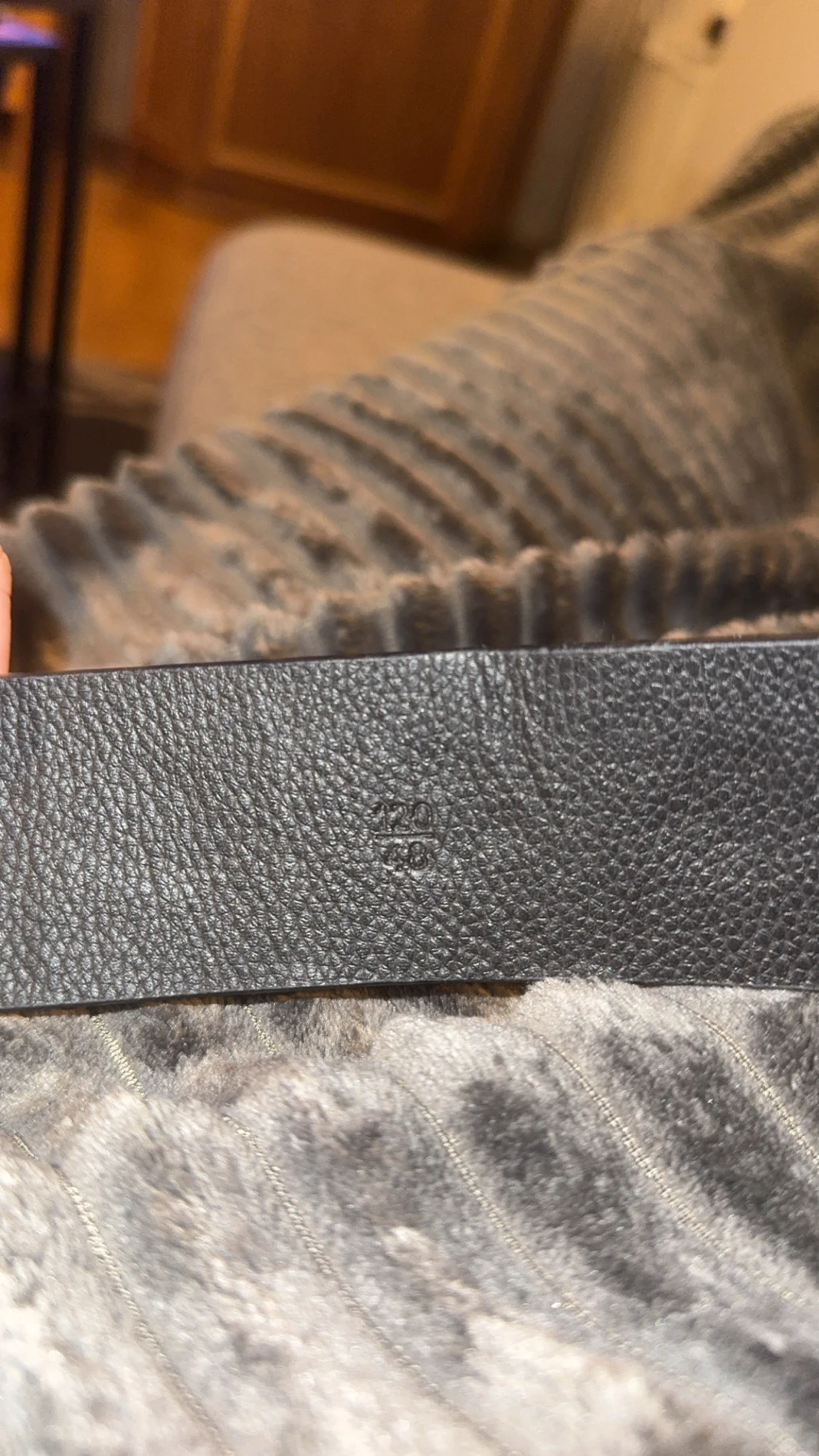 Versace svart skärp med guldspänne - 1