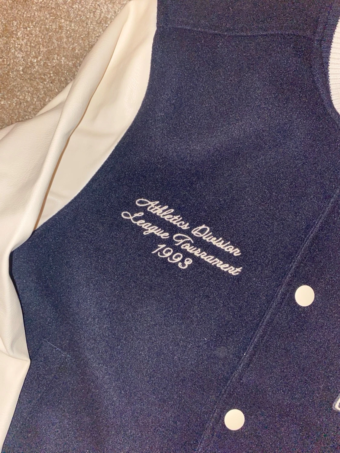 Blåvit bomberjacka från H&M - 1