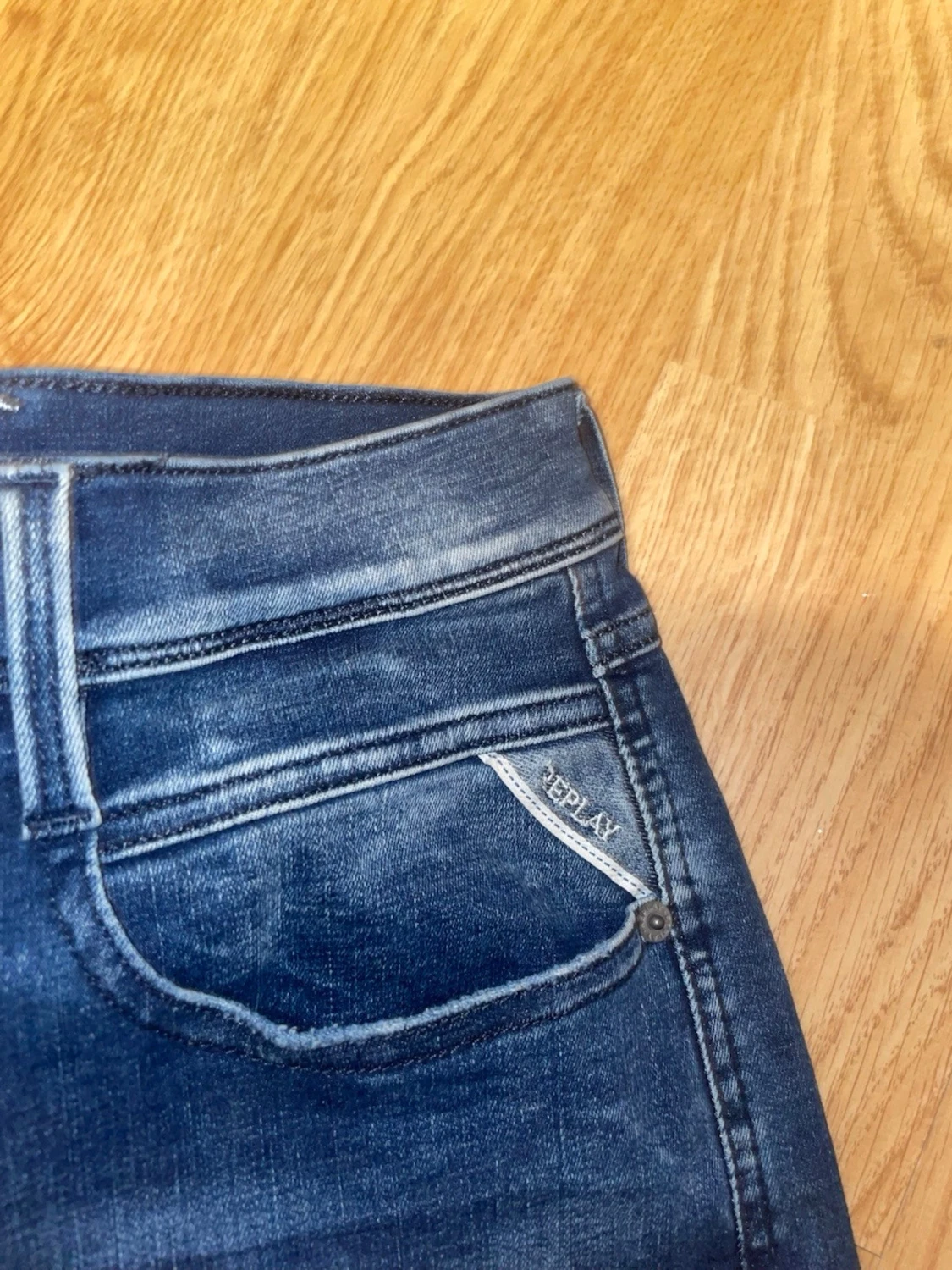 Mörkblå Replay jeans Anbass - 3