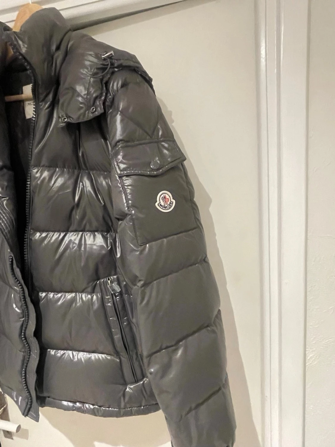 Moncler Maya Jacket Dark Grey  - 1