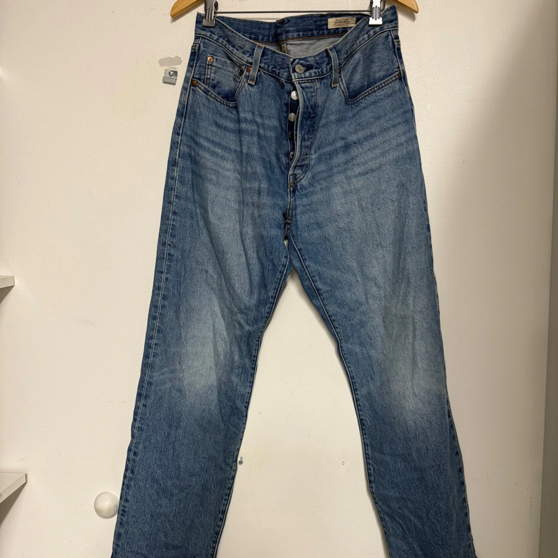 Levi's 501 ljusblå jeans straight fit storlek W30/H32 - 2