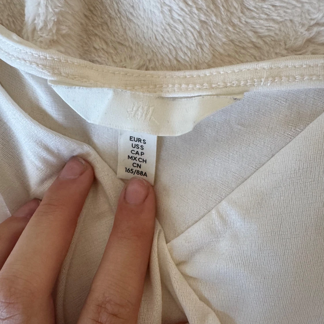 Vit volangtop från H&M - 1