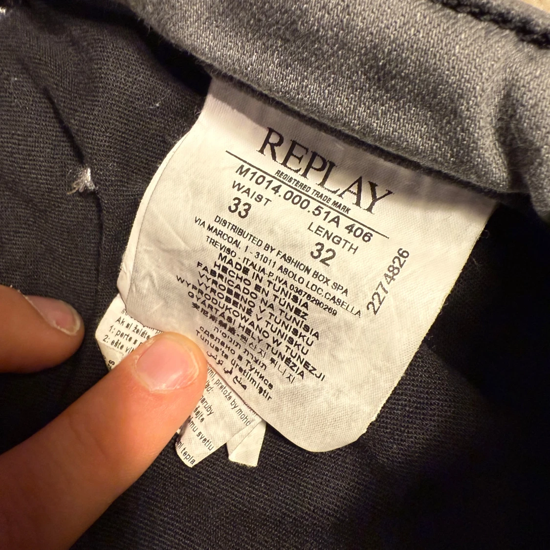 Grå Replay jeans slim fit - 3