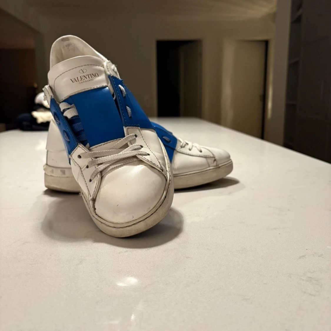 Valentino Garavani Open sneakers vit/blå - 3