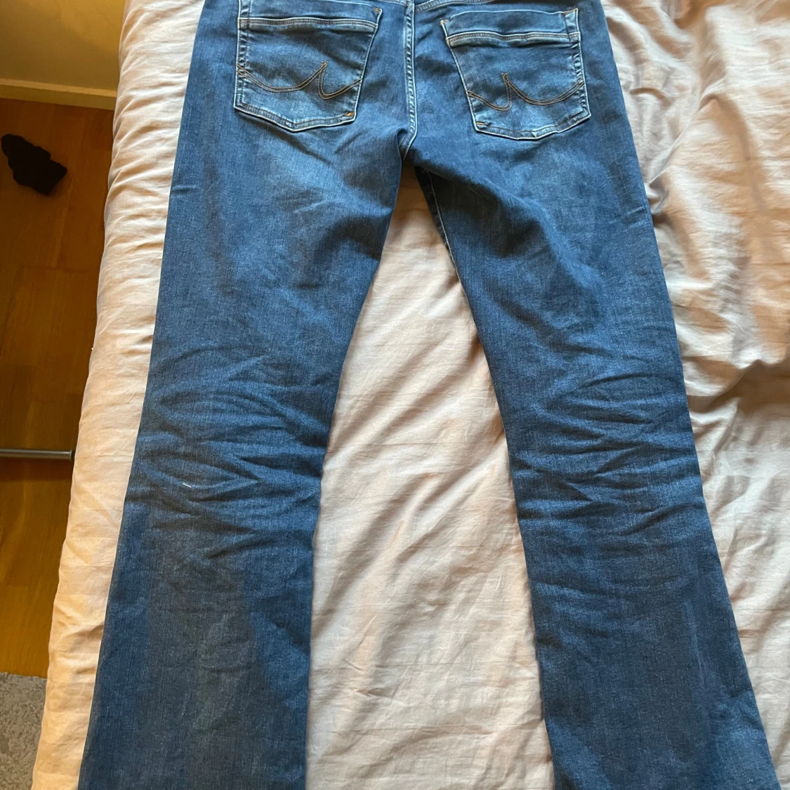 Blåa lågmidjade bootcut ltb jeans - 1