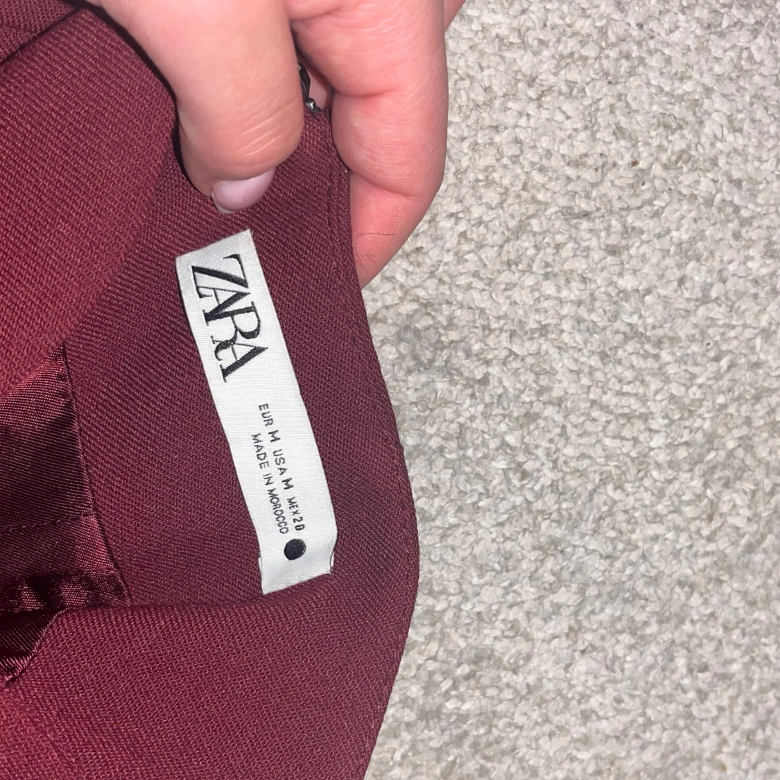 Vinröd korsett ZARA - 2