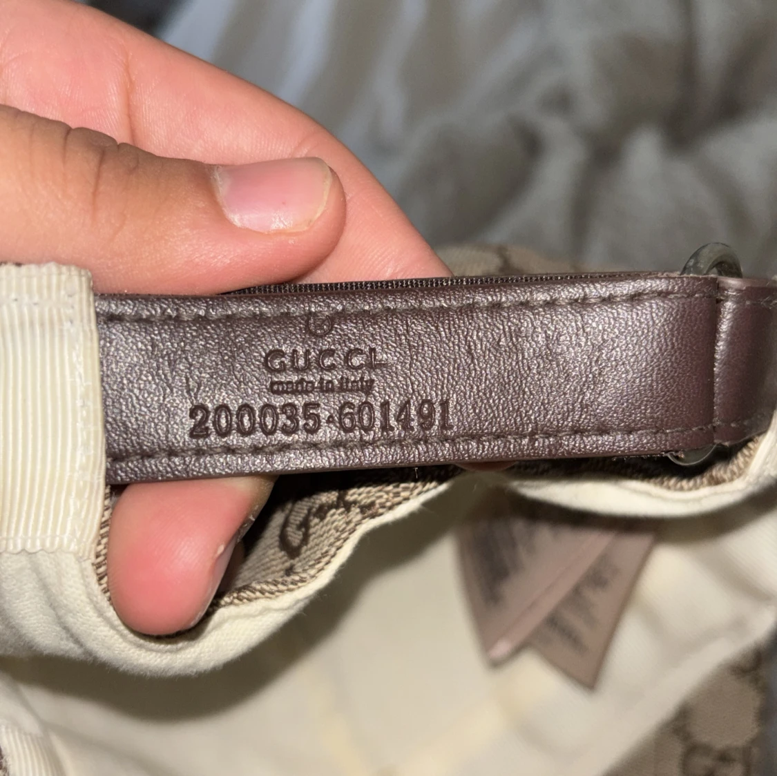 Gucci keps med GG-mönster, beige - 4