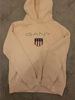 Rosa hoodie - Supermysig rosa gant hoodie 💕den är i mycket fint skick förutom lätt missfärgning på ena ärmen som vi inte lyckats få bort💕