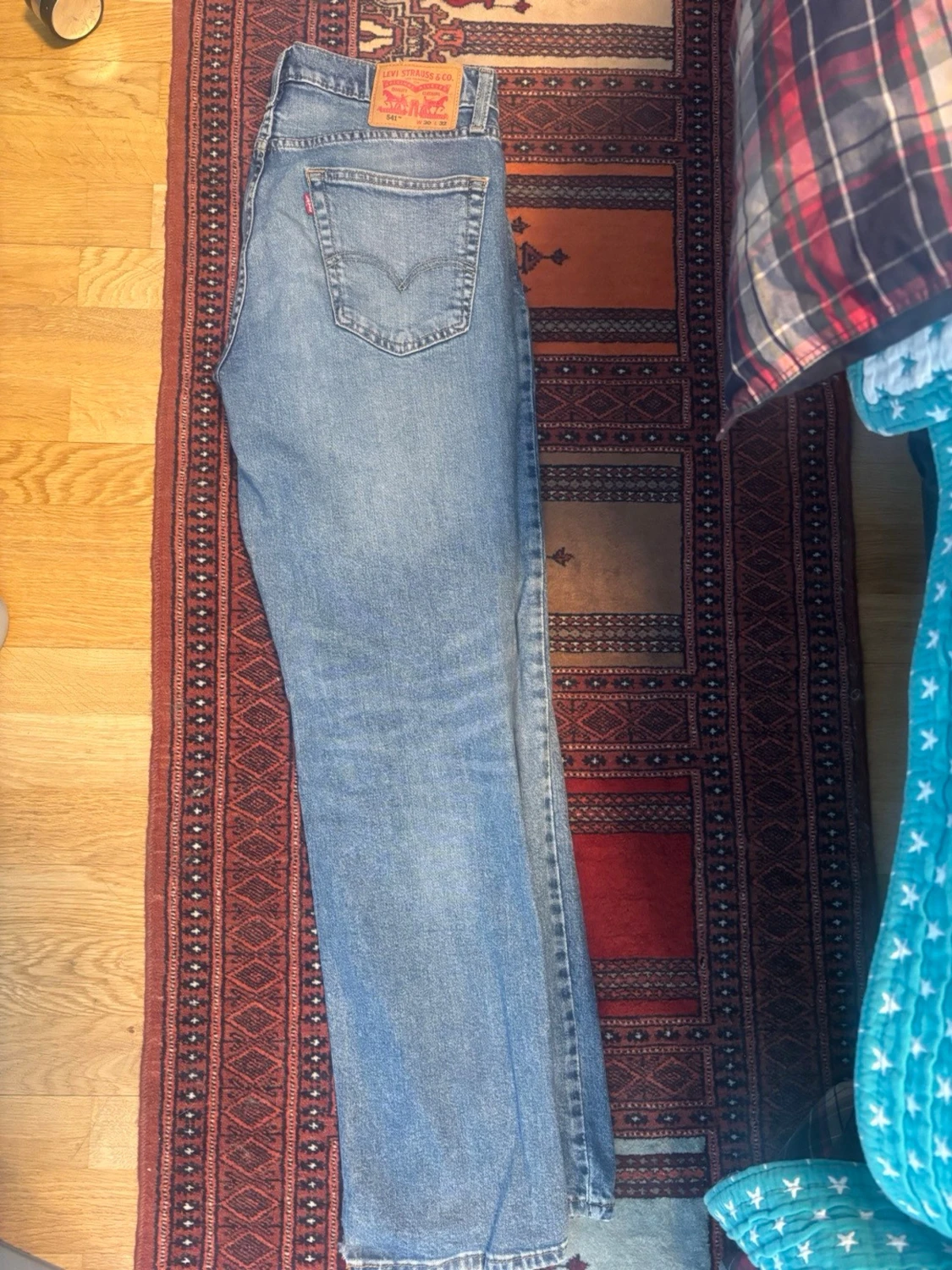 Levi's 541 blå raka jeans W30 L32 - 1