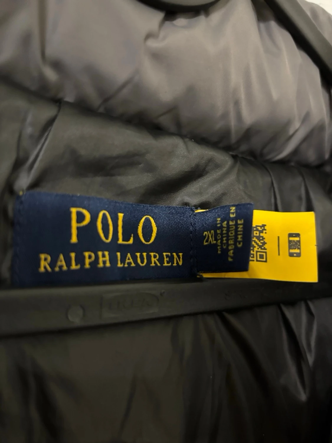 Mörkgrå dunjacka med huva - 4