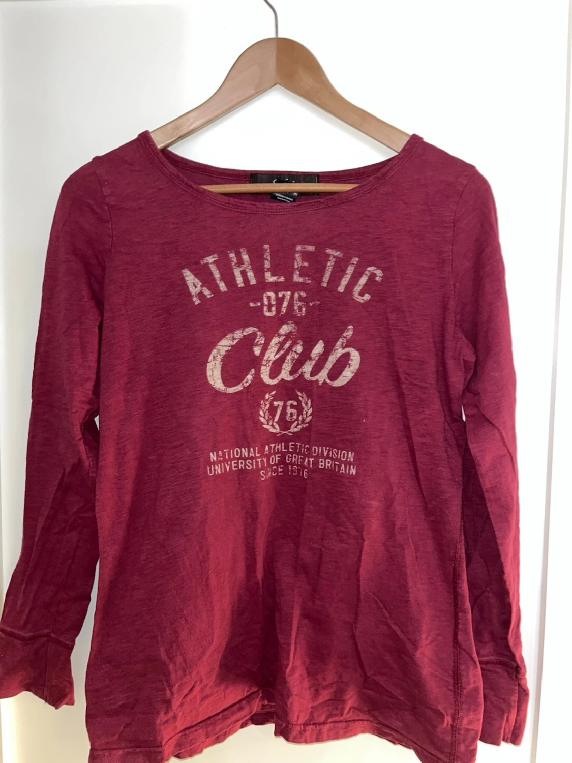 Vinröd långärmad topp  - 3