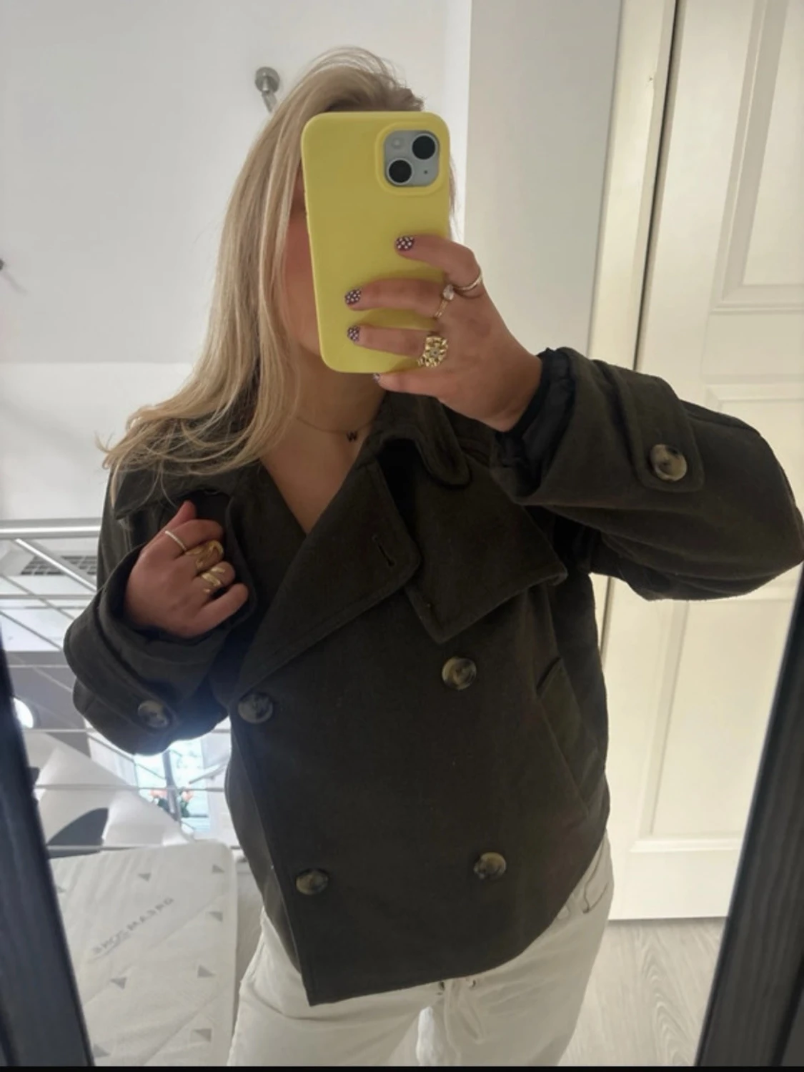 Mörkgrön  kort kappa - 2