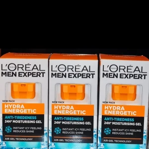 Hydra Energetic GEL 3st - L'Oréal Men Expert Hydra Energetic 24h Moisturising Gel 3 X 50ml. Nya i oöppnad förpackning. Priset är för 3 st