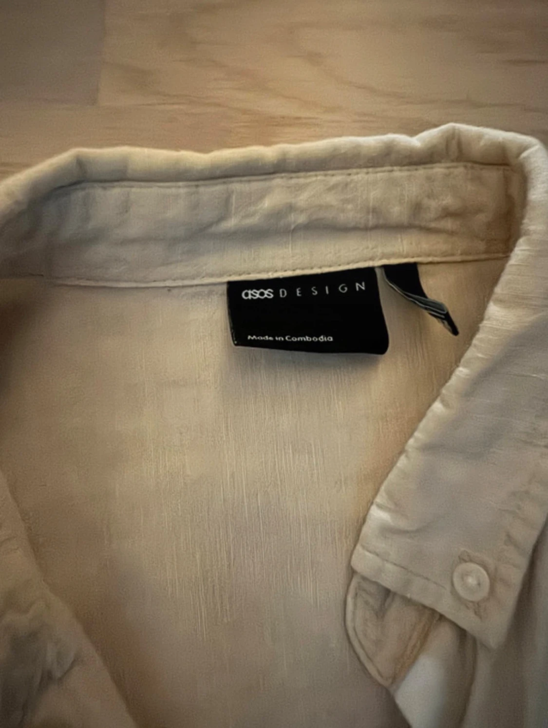 Beige linneskjorta från ASOS DESIGN - 3