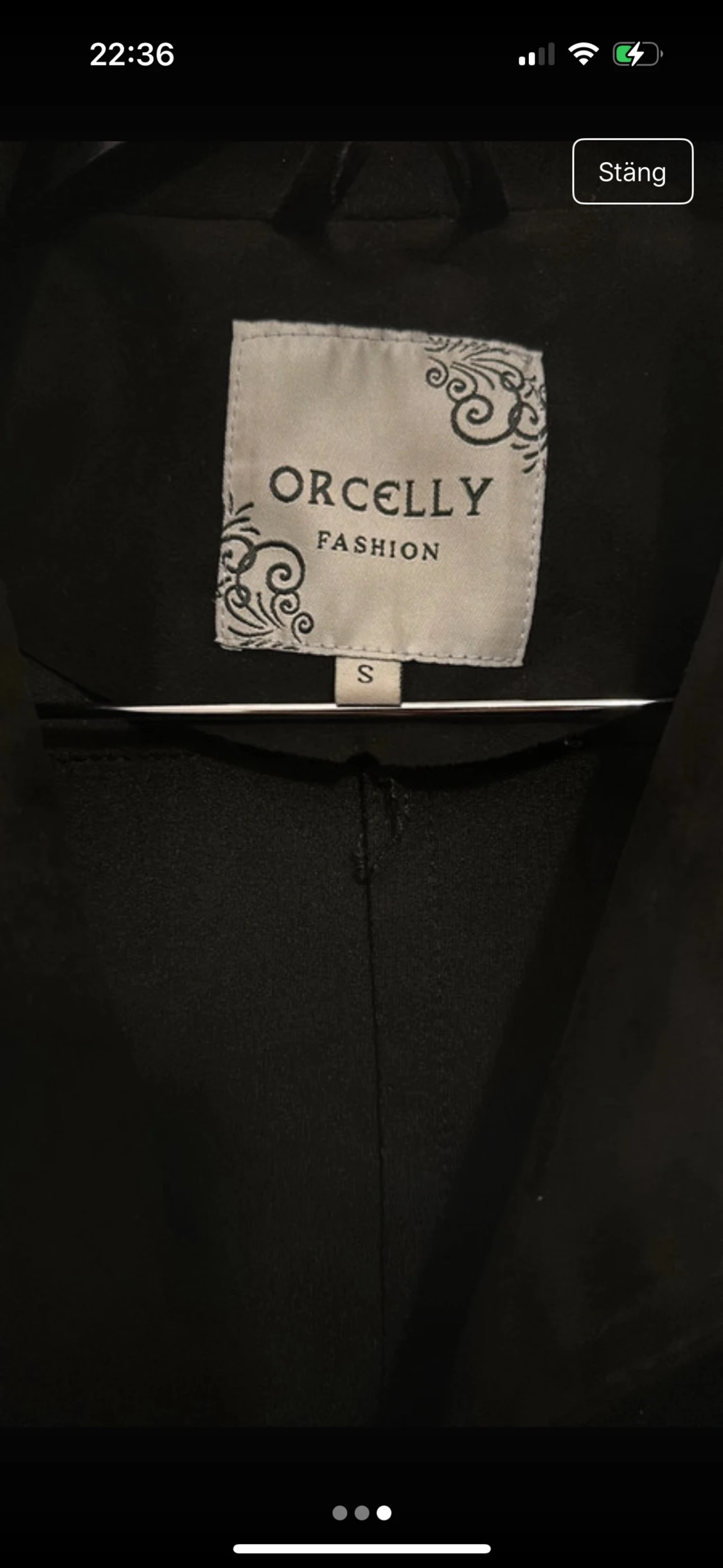 Svart skinnjacka Orcelly Fashion S - 2