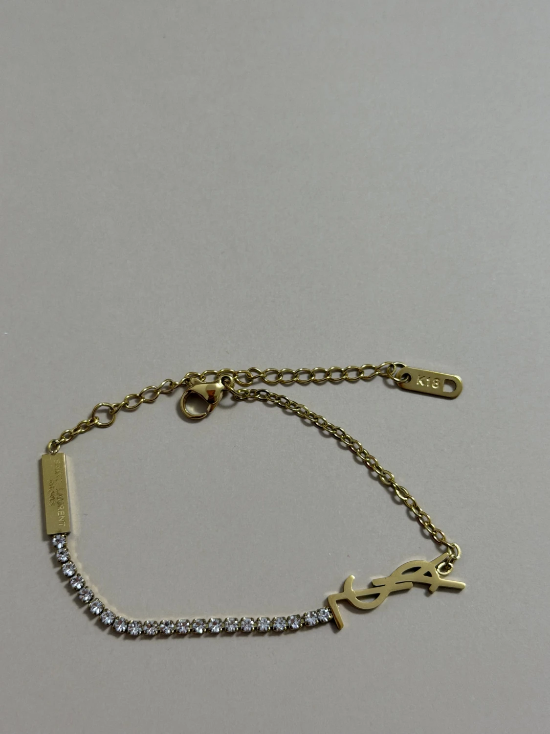 18 k Guldpläterad armband  - 1