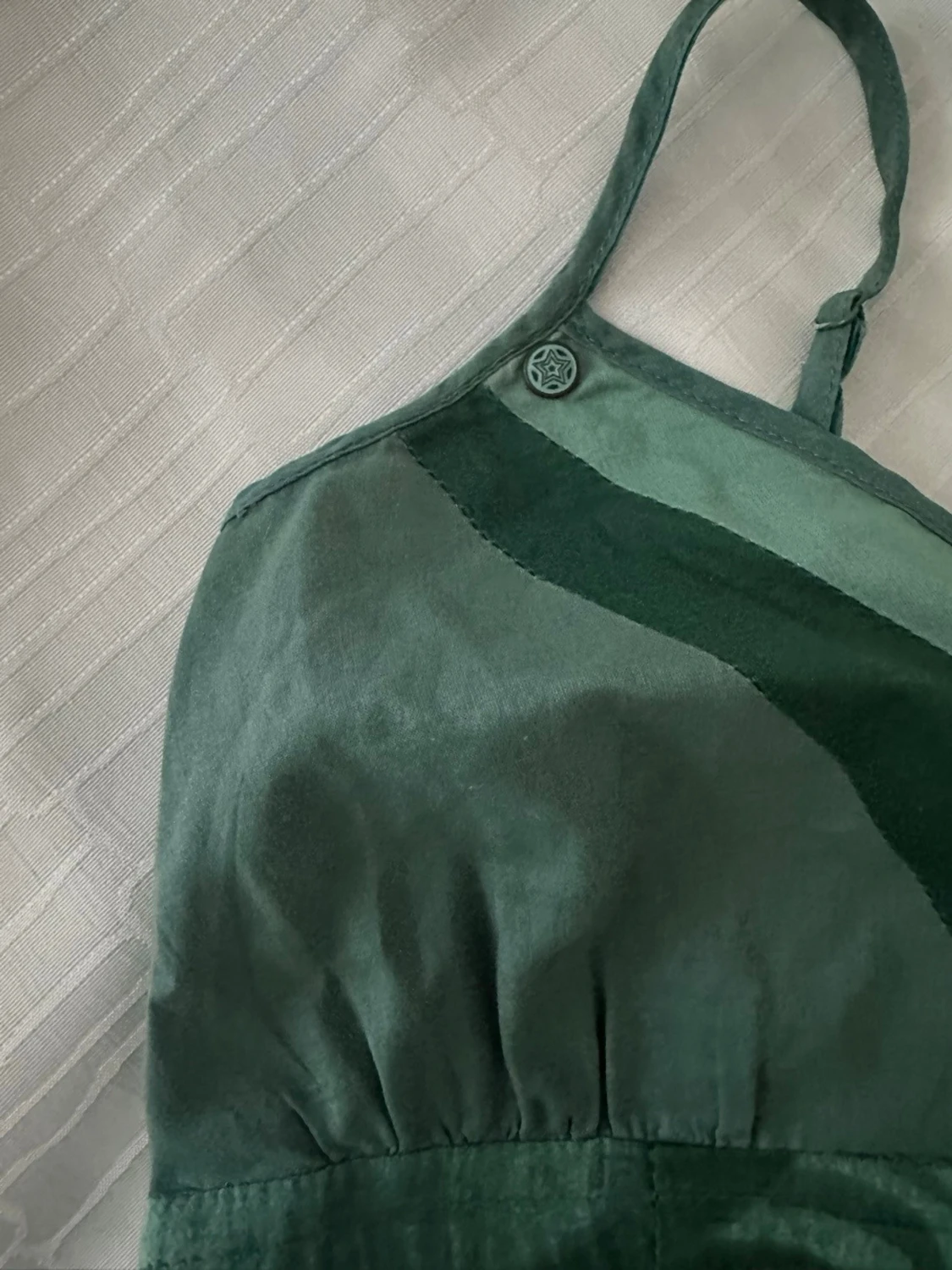 Grön blommig sommarklänning från edc by esprit XS  - 3