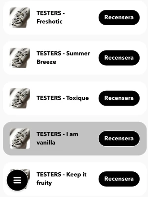 Testerset med 6 unika dofter - 40kr/st! Upptäck ett testerset med sex olika dofter: Keep it Fruity, Toxique, Freshotic, I Am Vanilla, Summer Breeze och Pink Haze. Perfekt för dig som vill prova nya parfymer och hitta din favorit. Smidiga små flaskor som är enkla att ta med överallt.