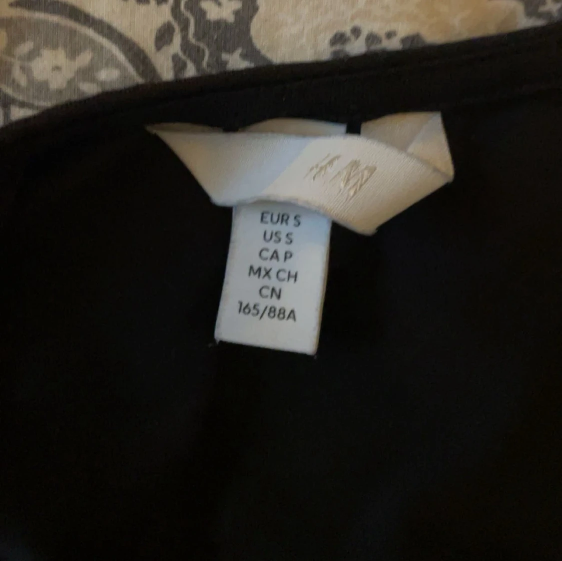 Svart långärmad topp med spets H&M - 1