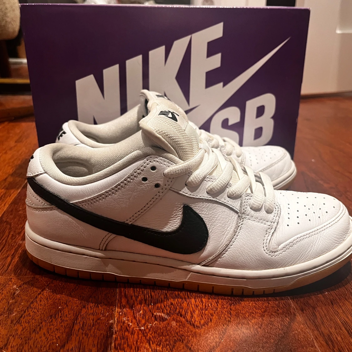 Nike SB Dunk Low white gum - 1
