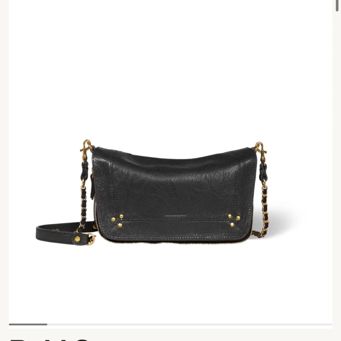 Svart axelväska Bobi S i skinn