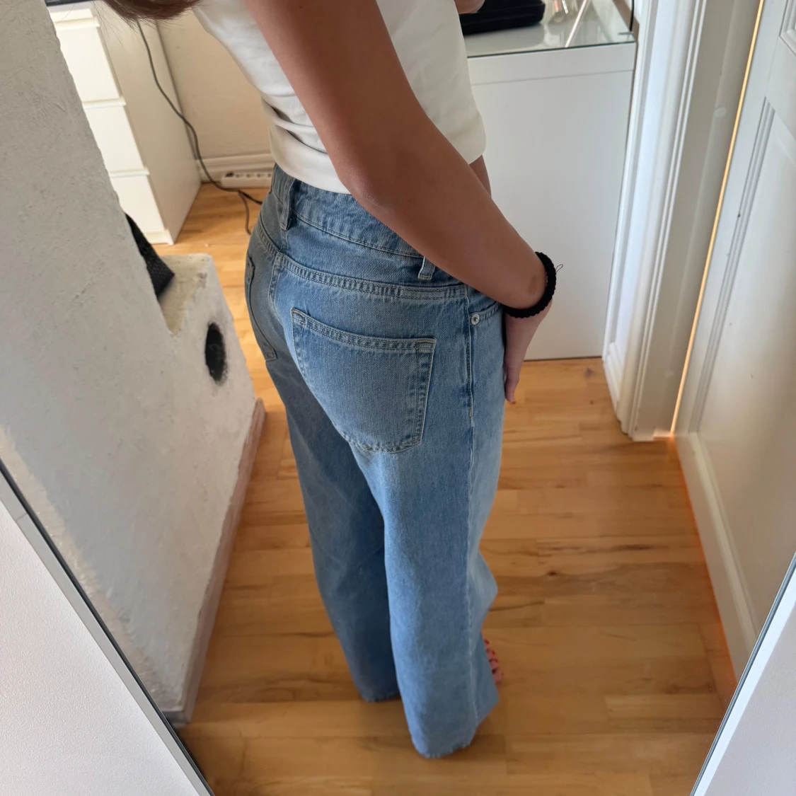 Ljusblå jeans från 157 i XXS - 1