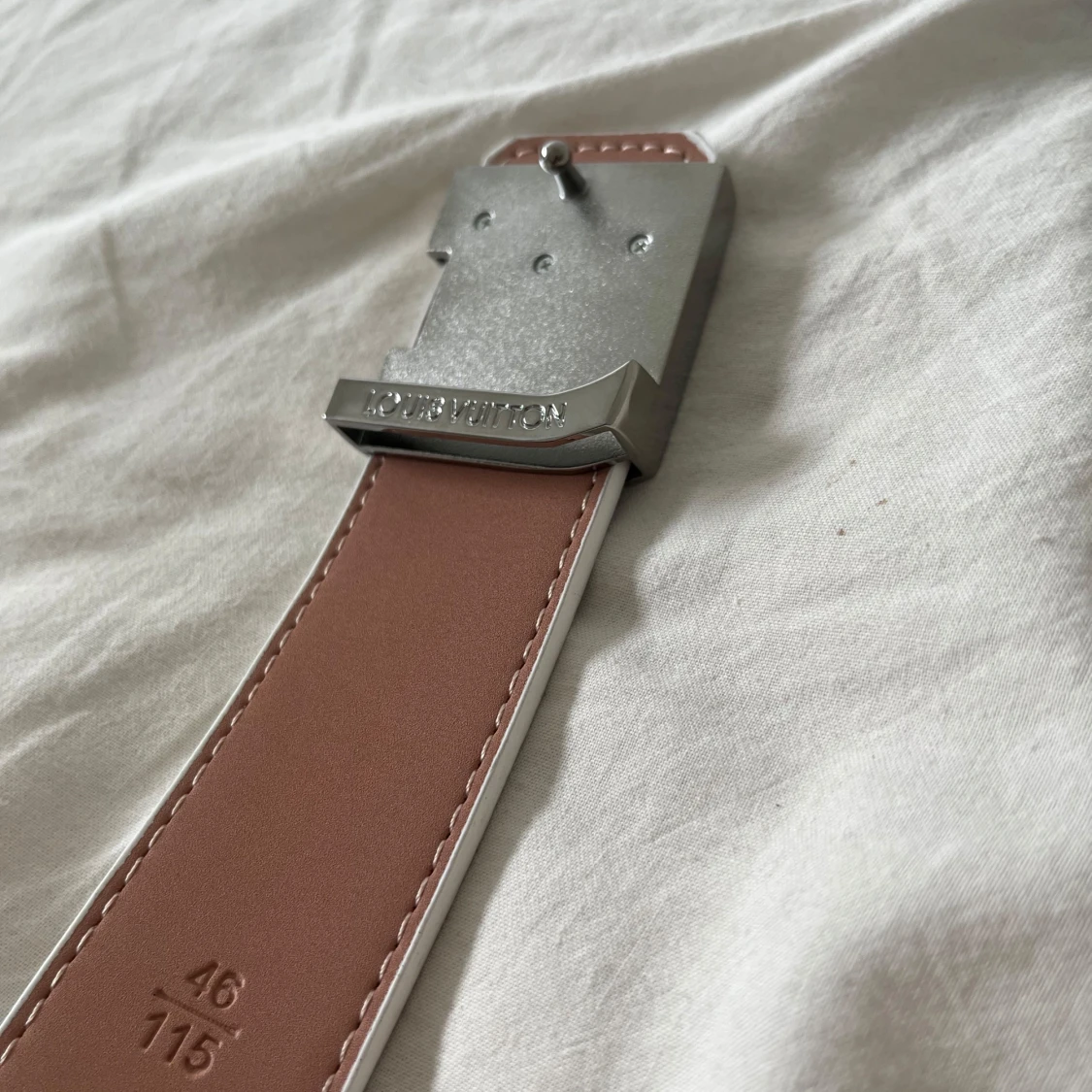 Vit rutigt Luviton bälte - 3