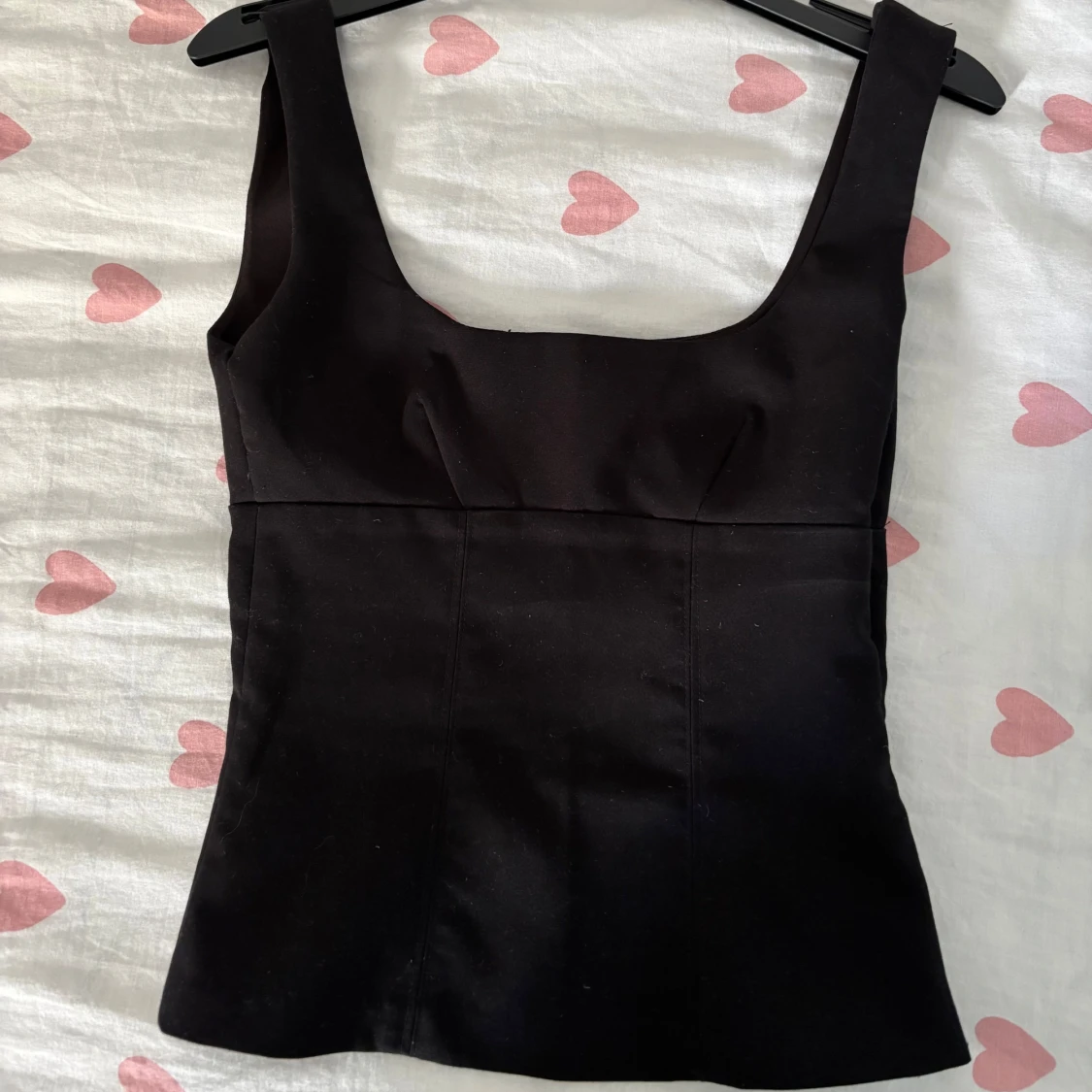 Svart korsett-topp från H&M Divided XS