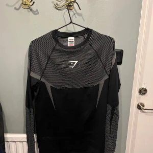 Grå Gymshark onyx  - Säljer en äkta Gymshark onyx från Gymshark själv. Tröjan är enbart testad och tröjan i sig är väldigt sällsynt då den är limiterad i hela världen då de bara är få som fått tag på en äkta av Gymshark. Pris är ej hugget i sten. Väldigt efterfrågad plagg som många vill ha handen på. Går inte att köpa någonstans för tillfället. Kan eventuellt byta mot en t shirt i svart/blå.