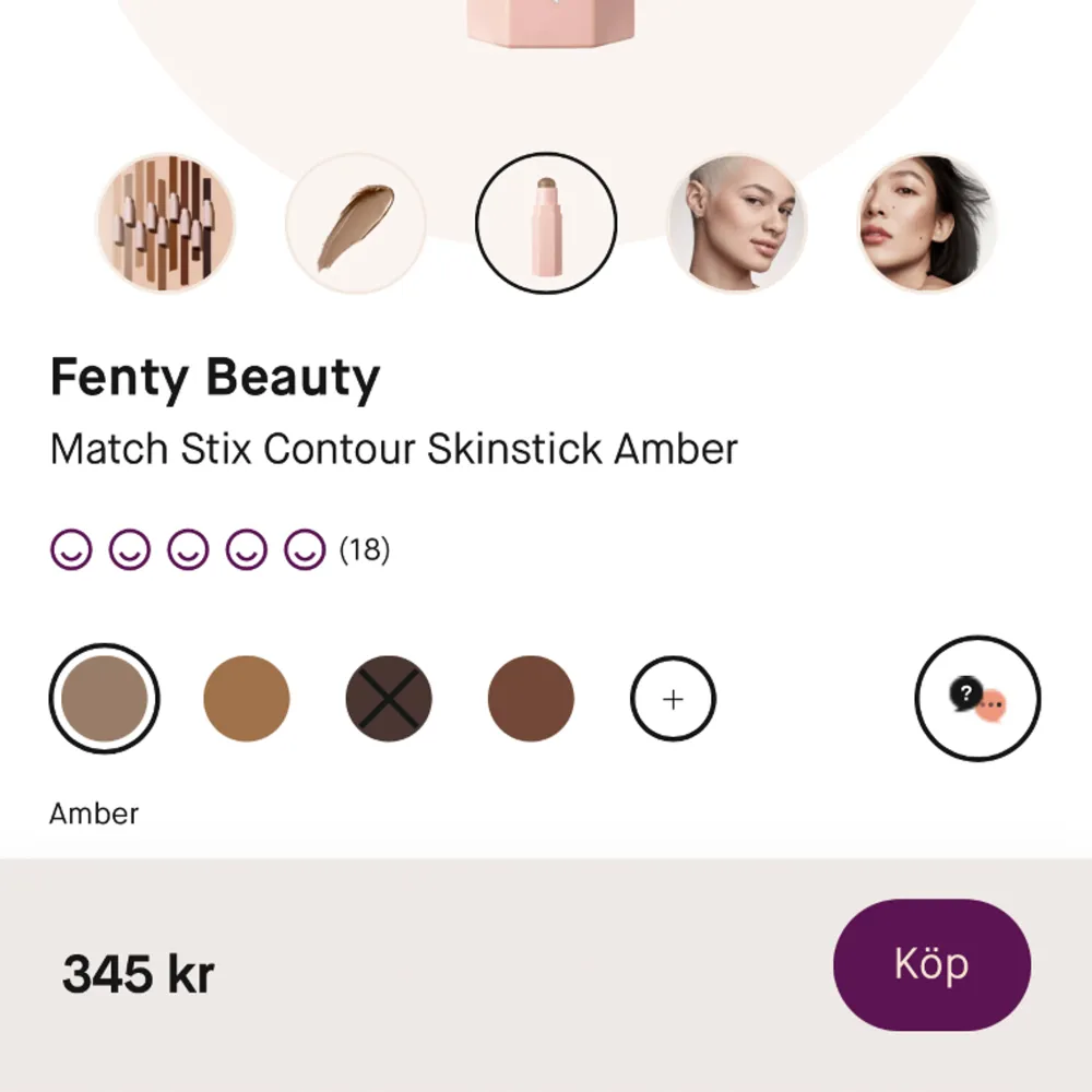 Fenty contour stick i färgen amber, helt nya! Oöppnade❤️. Övrigt.