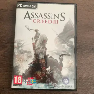 Assassins Creed 3 PC. Använt skick, repigt fodral.