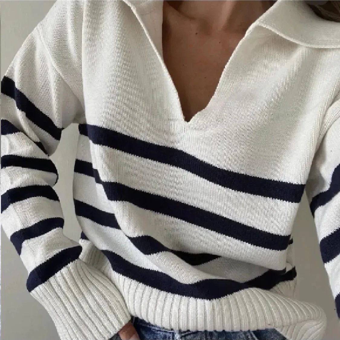 Superfin randig tröja 