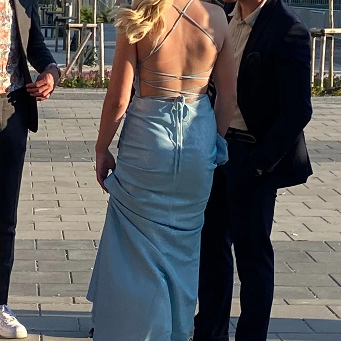 Balklänning ljusblå - 90