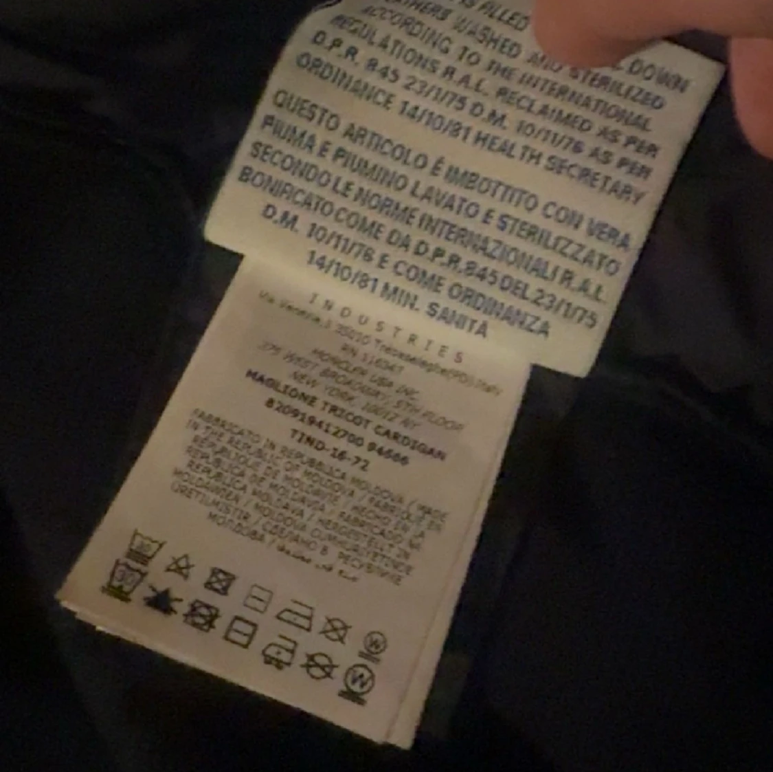 Moncler Padded Wool Cardigan - 90