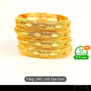 Hyggestraket - Mycket vackra guldarmband