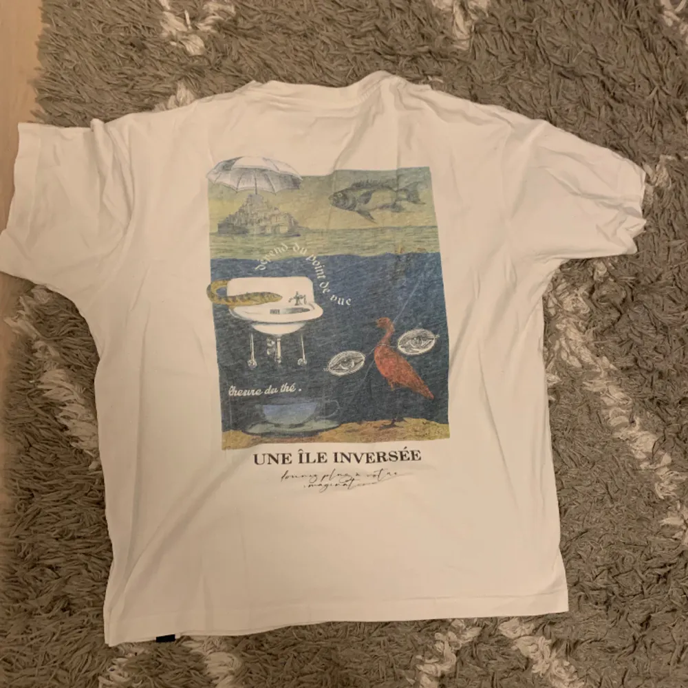 T-shirt från pull and bear förvånansvärt bra kvalitet, storlek S men passar mer som M, använd tre gånger . T-shirts.