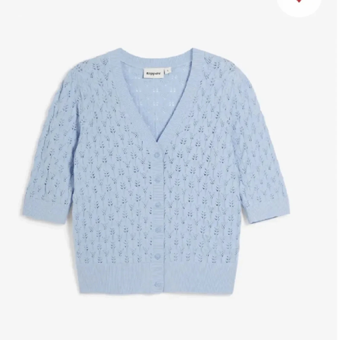 Super fin ljusblå kofta!! - 90