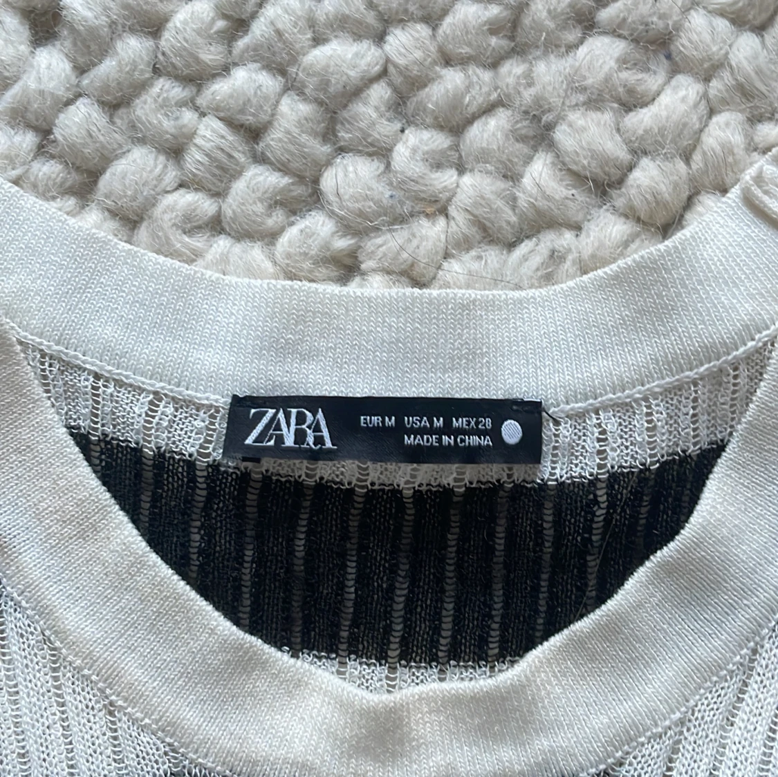 Randig mesh fest topp  - 91