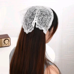 Broderi Solid Mesh hårband Boho,NY - Gjorde av polyester och fabrik  Ny