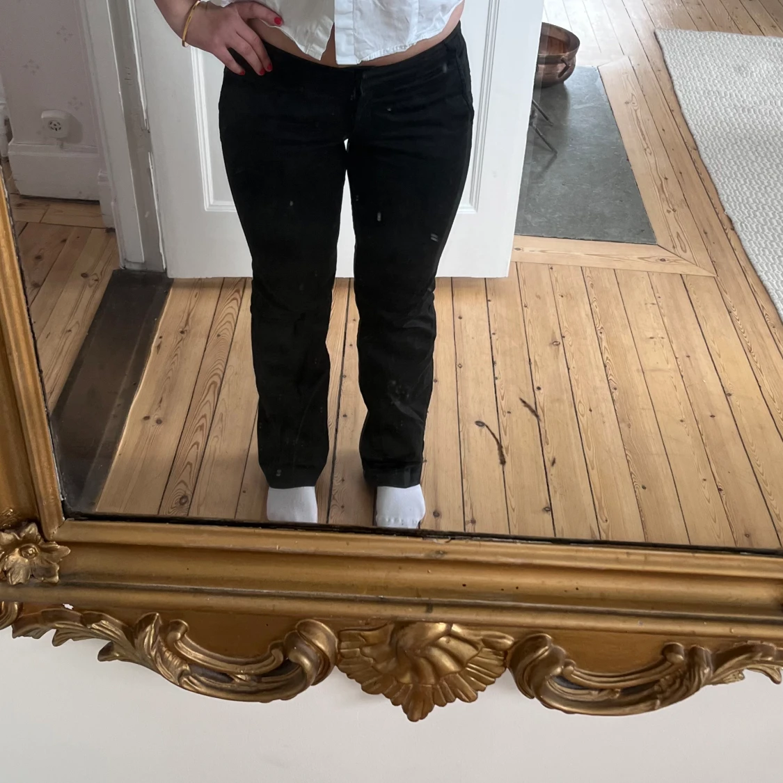 Lågmidjade kostymbyxor - 90