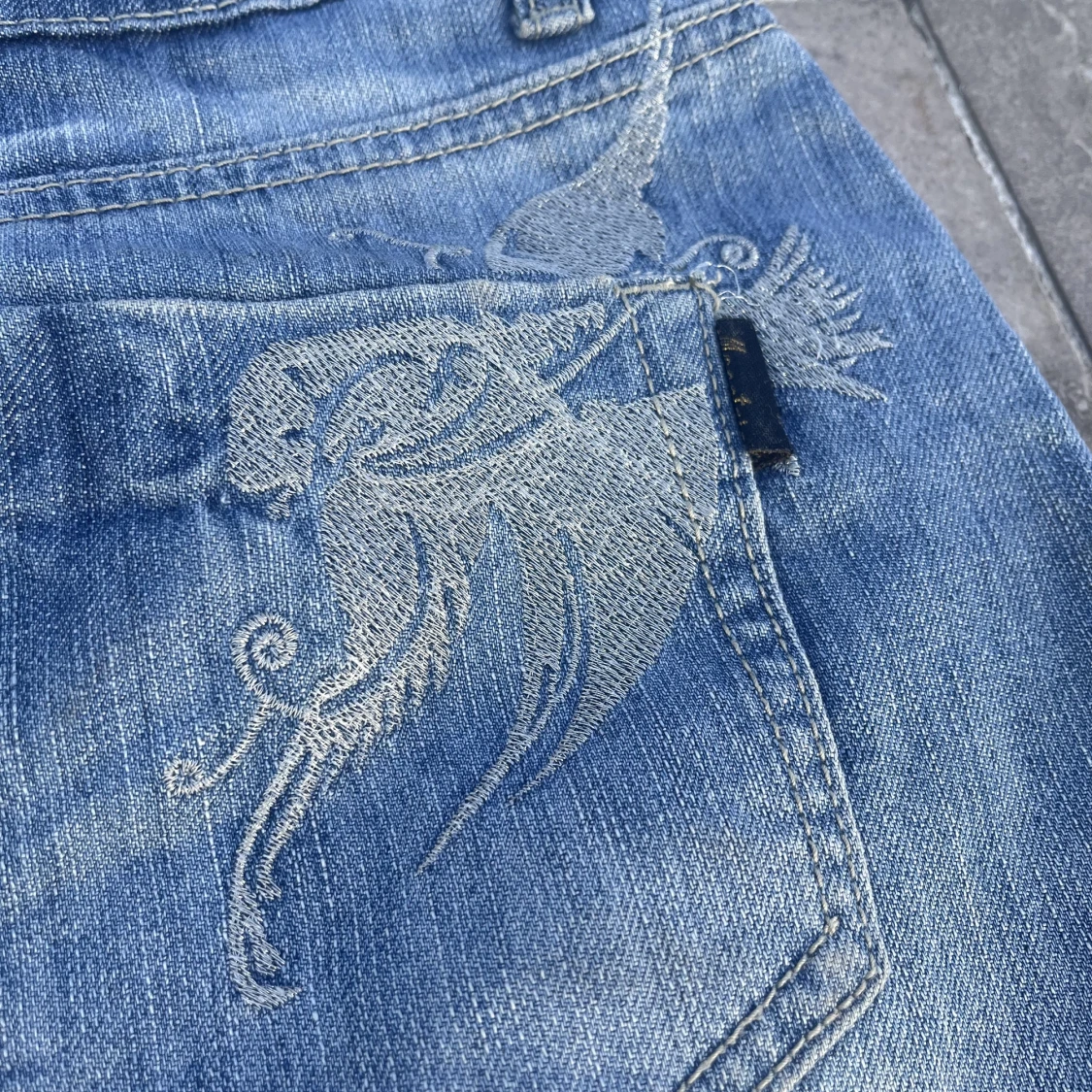 Lågmidjad jeanskjol - 91