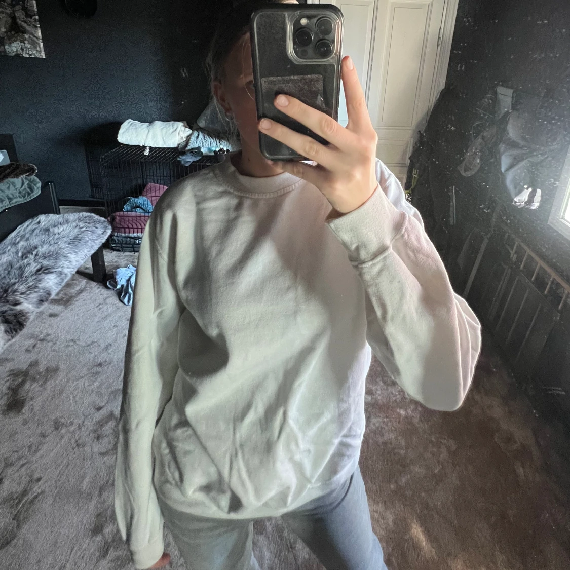  Sweatshirt vit  - 92