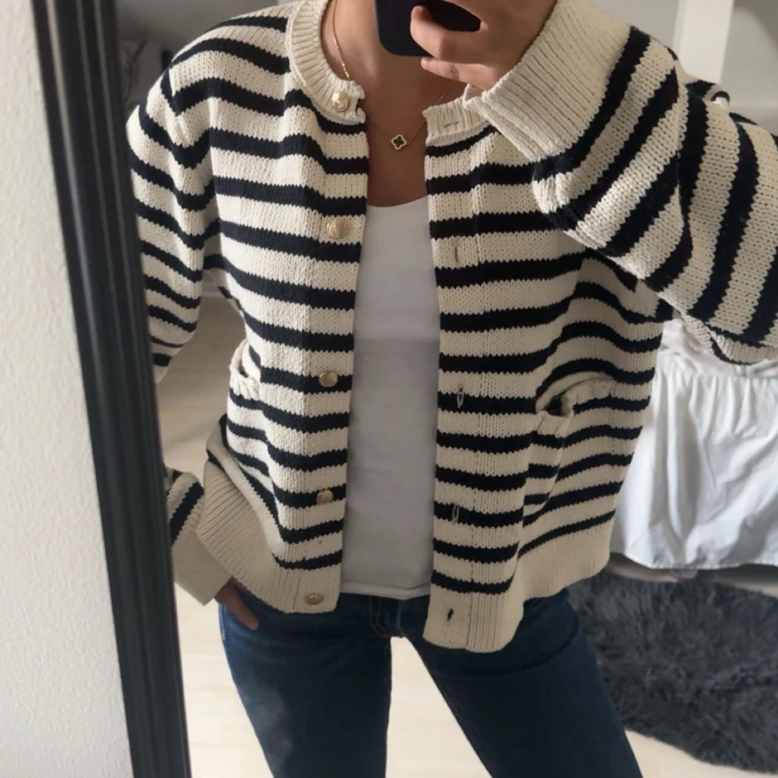 Stickad kofta - Ginatricot