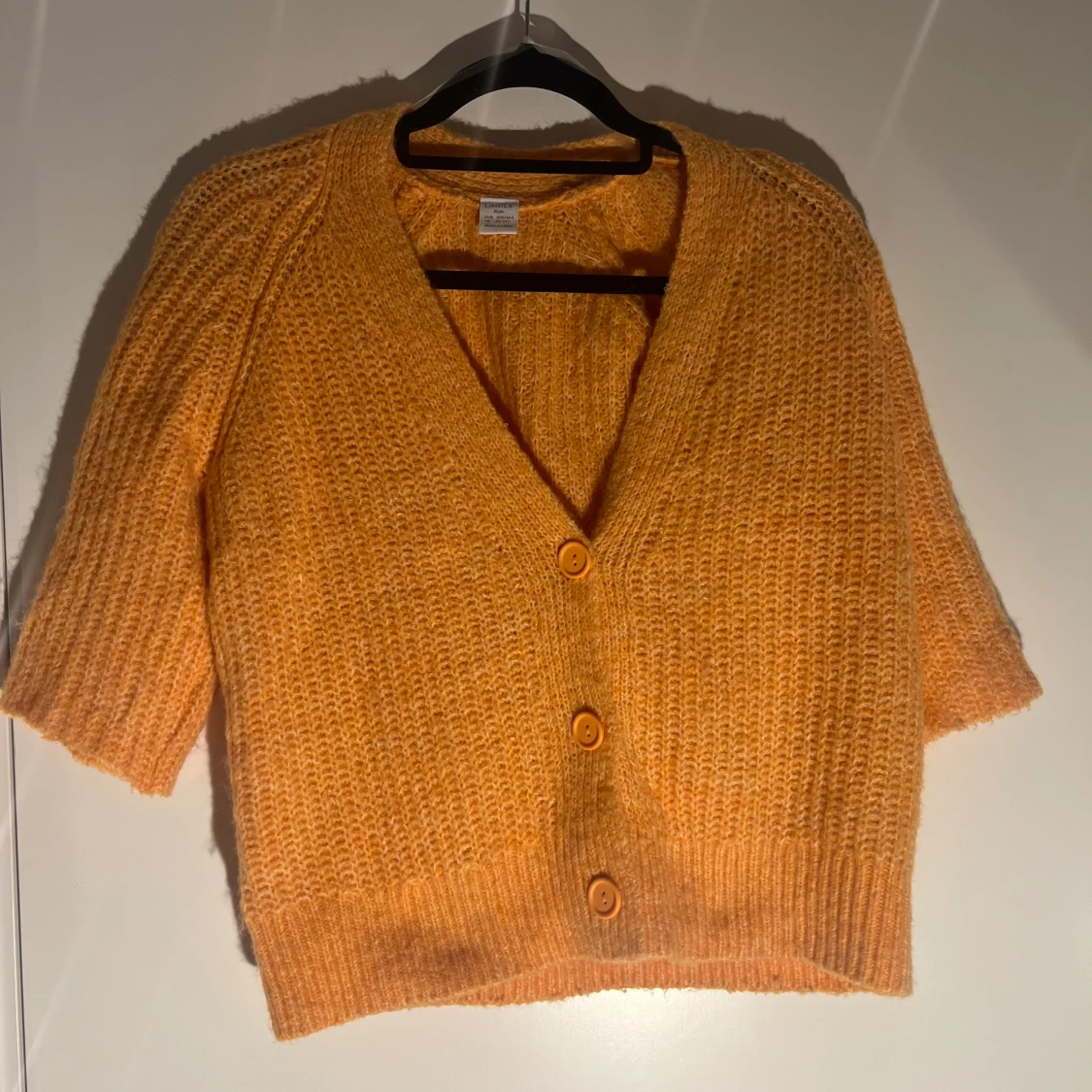 Stickad orange kofta🧡