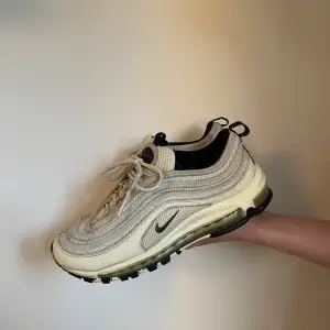 Coconut milk Air Max 97  Worn for about 2 months, overall in good condition but with some imperfections here and there.  Selling them because they were too small :/ Size: 42 / 7.5  Let me know if you are interested🫶🏻