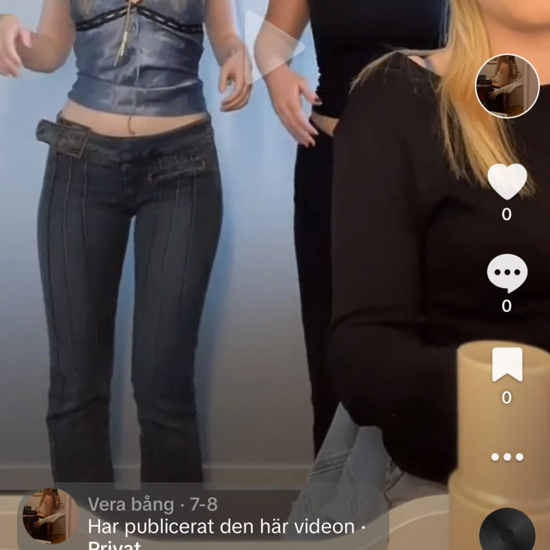 Lågmidjade jeans  - 90