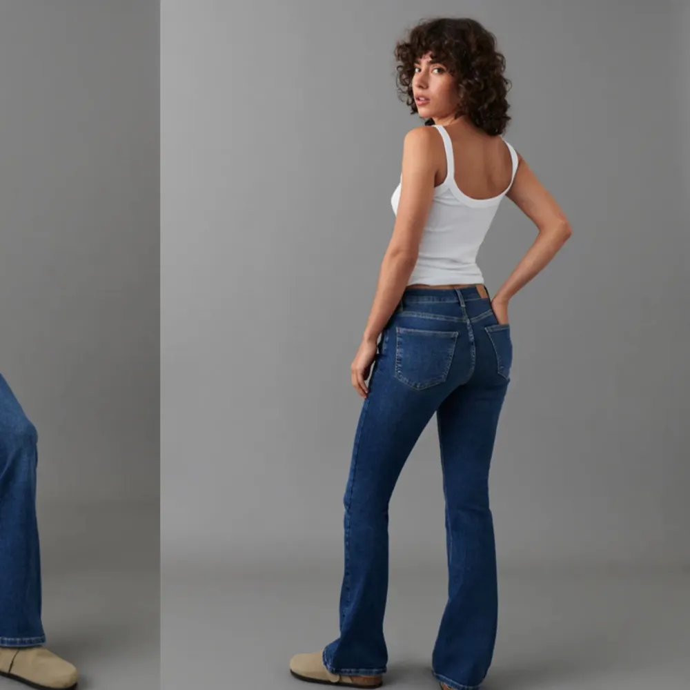Säljer dessa jätte snygga jeans från Gina Tricot pågrund av att de har blivit lite för korta för min stil. Annars sitter jeansen perfekt! Köpa för 500kr! . Jeans & Byxor.